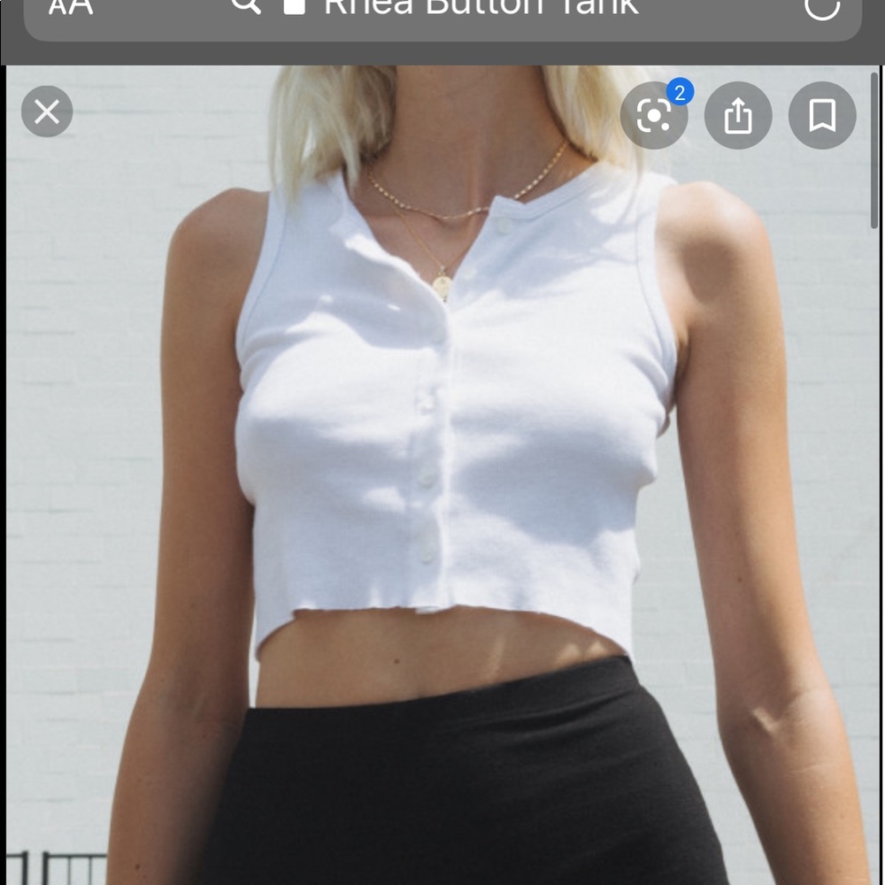 brandy  Melville white tank